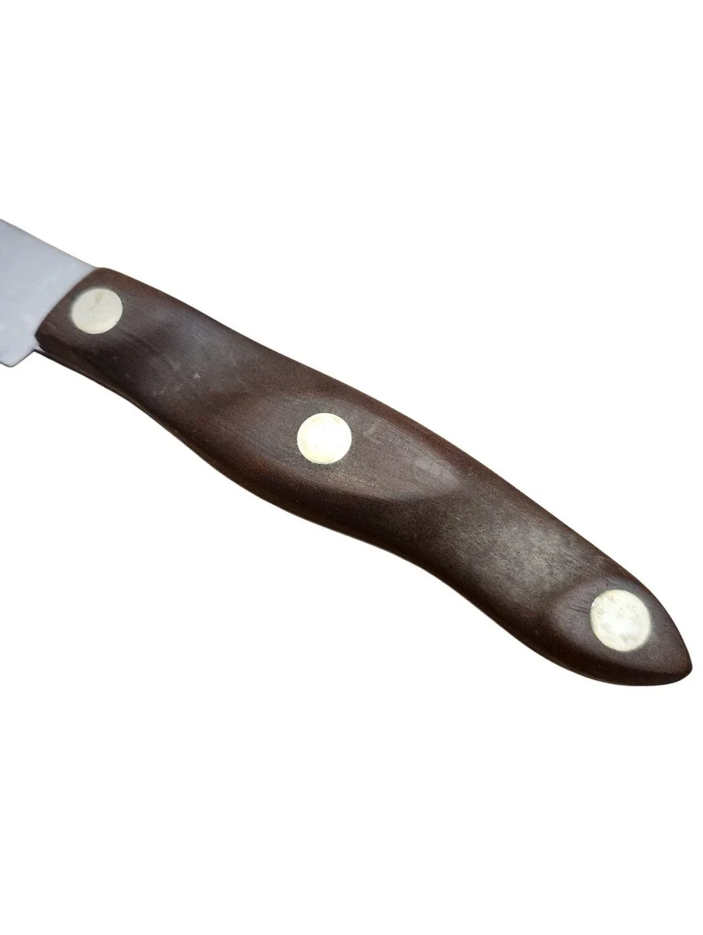 Vintage Cutco Butcher Knife No 22 Chef Brown Wood Carved Handle